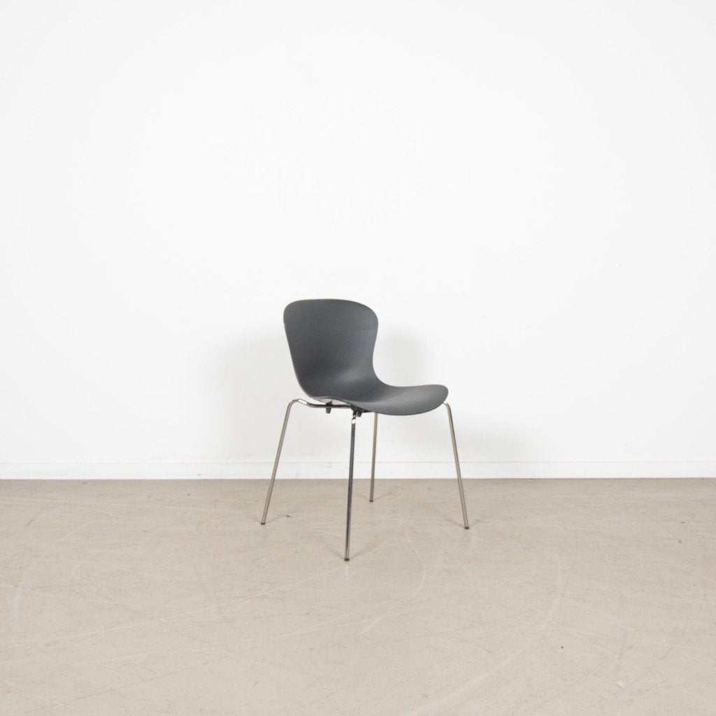 14x Fritz Hansen NAP KS50 Stoel Donkergrijs Kunststof - Chro, Niet ingevuld, Zo goed als nieuw, Niet ingevuld, Niet ingevuld