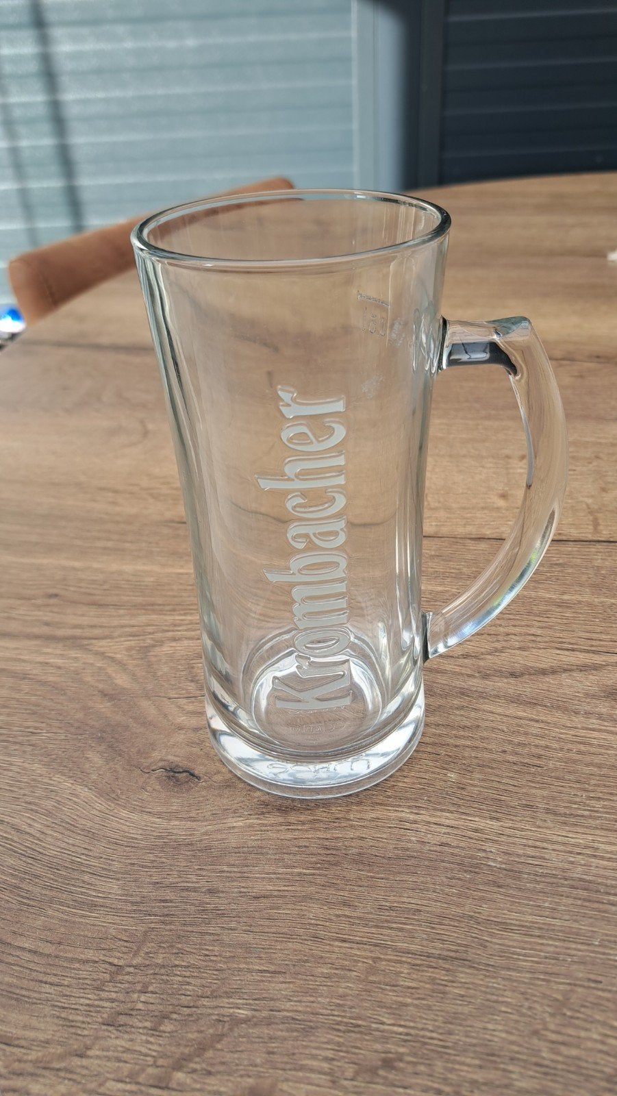 Krombacher Bierglas 0.5L, Huis en Inrichting, Ophalen of Verzenden, Zo goed als nieuw, Overige merken, Glas