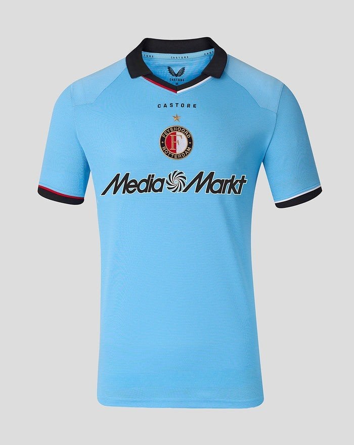Feyenoord uitshirt lichtblauw maat S, Ophalen of Verzenden, Zo goed als nieuw, Voetbal, Maat 46 (S) of kleiner