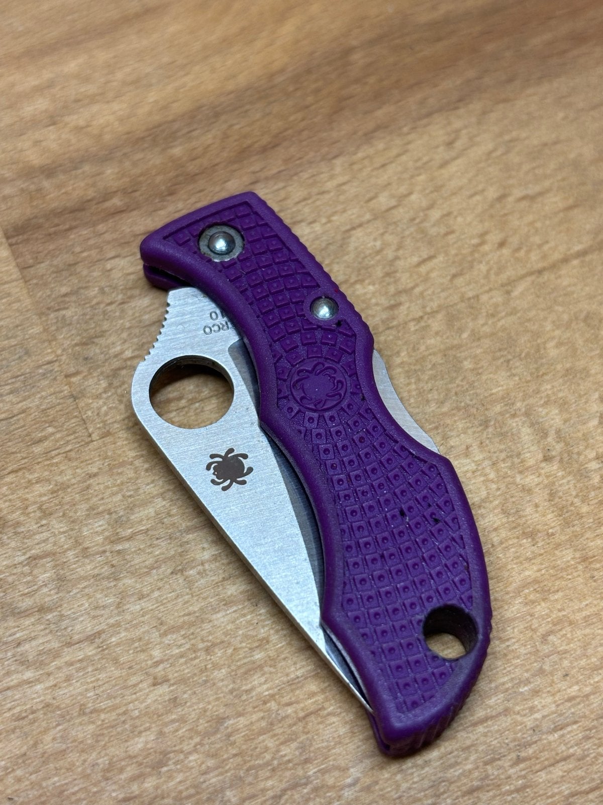 Spyderco Zakmes - Seki-Japan VG-10 - Paars, S, Ophalen of Verzenden, Zo goed als nieuw, S