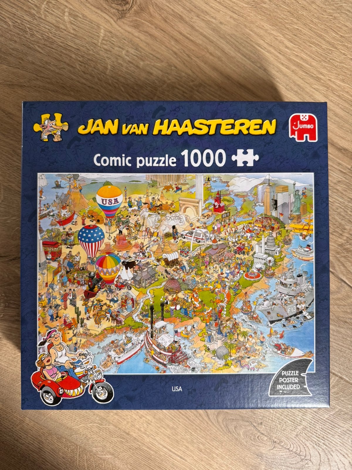 Jan Van Haasteren USA 1000 Stukjes 1119802053, Ophalen, 500 t/m 1500 stukjes, Gebruikt, Legpuzzel