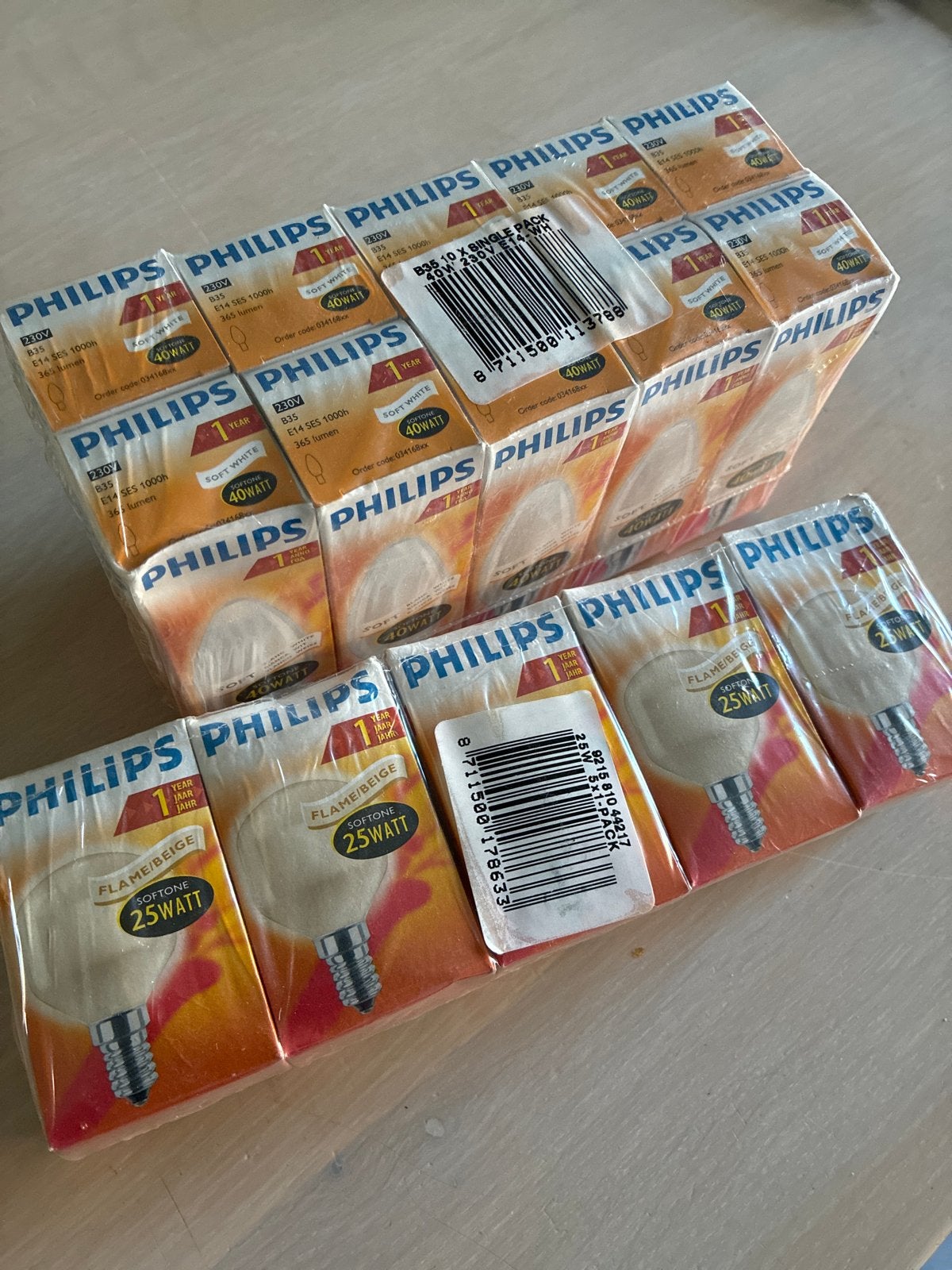 Philips Gloeilampen E14 - 25W en 40W (Diverse sets), Huis en Inrichting, Lampen | Overige, Nieuw, Philips, E14 (klein), Ophalen of Verzenden