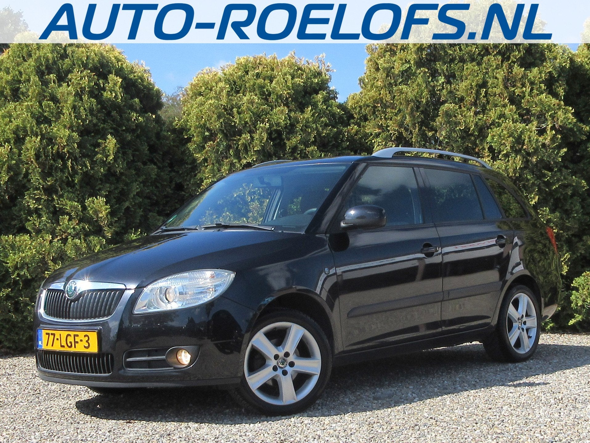 Skoda Fabia Combi 1.4-16V Sprint * ECC * Trekhaak *, Auto's, Voorwielaandrijving, Zwart, Zwart, Origineel Nederlands