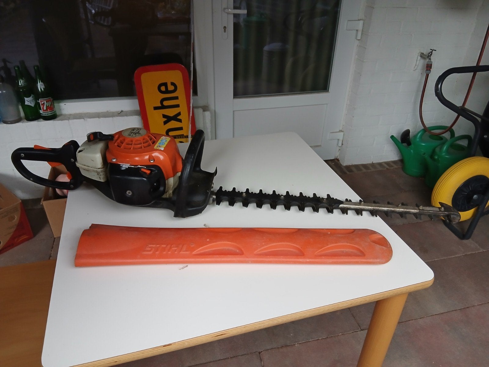 Stihl HS 81 R Heggenschaar Benzine, Tuin en Terras, Heggenscharen, Ophalen, Gebruikt, Benzine, Stihl
