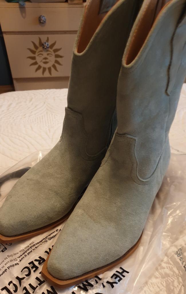 Nieuwe westernlaarsjes groen, Ophalen of Verzenden, Nieuw, Groen, Sneakers of Gympen