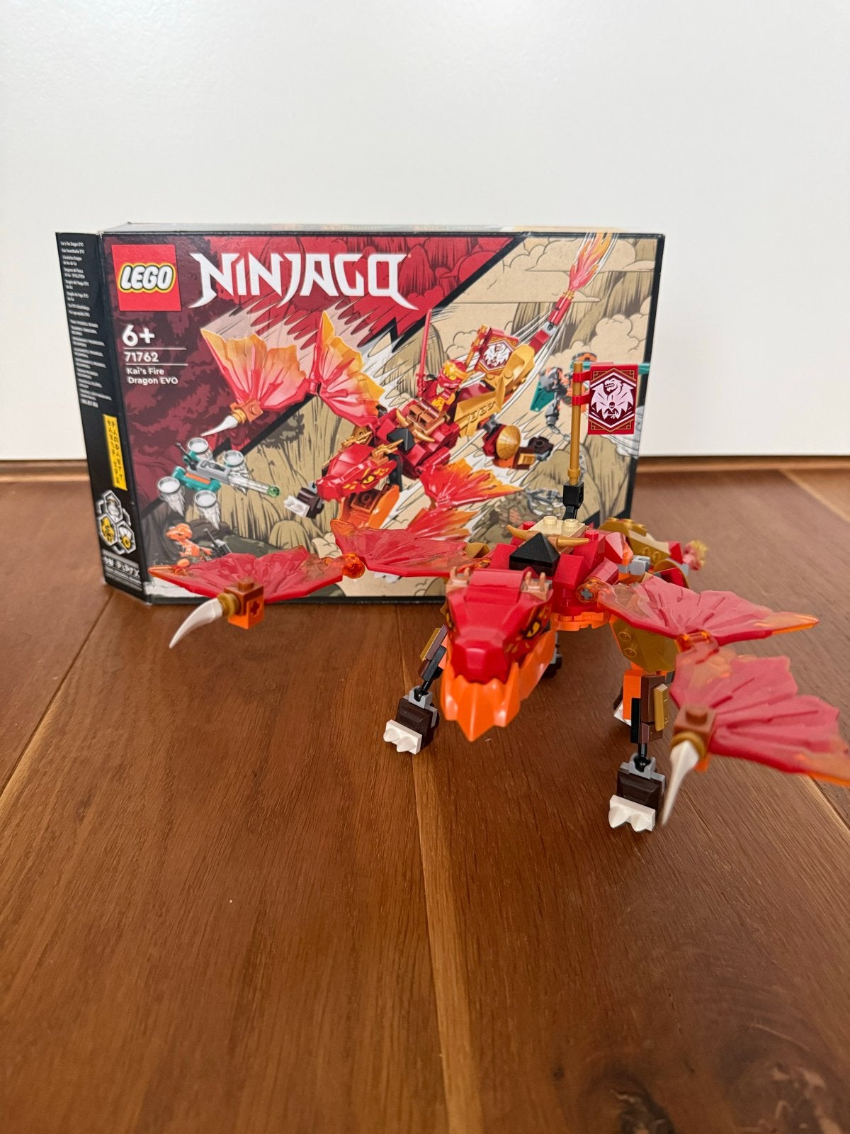 LEGO Ninjago Kai's Fire Dragon EVO 71762 met doos, Gebruikt, Lego, Ophalen of Verzenden, Inclusief doos