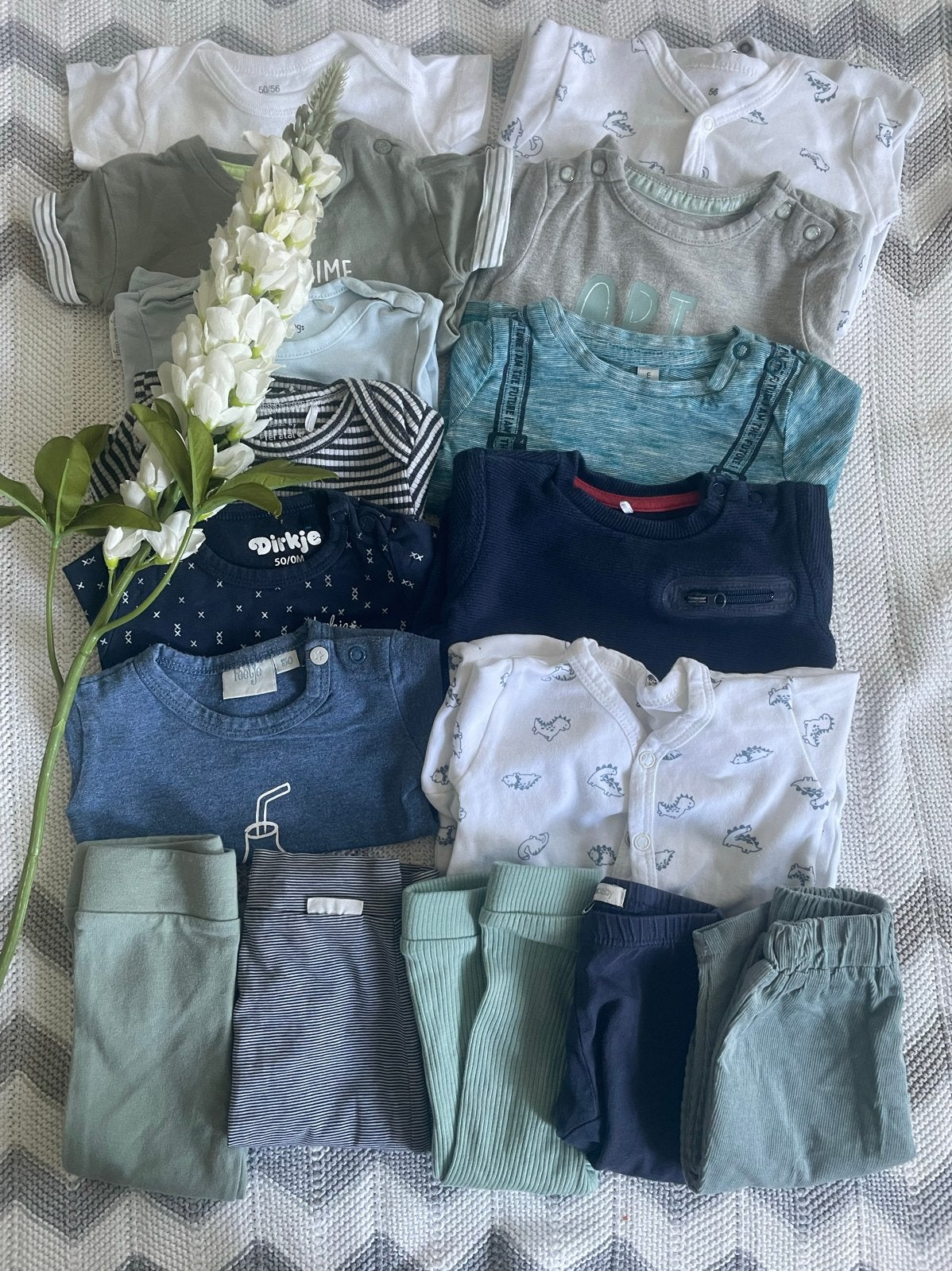 Babykleding pakket (herfst) voor een jongetje, maatje 50/56, Ophalen of Verzenden, Gebruikt, Maat 50