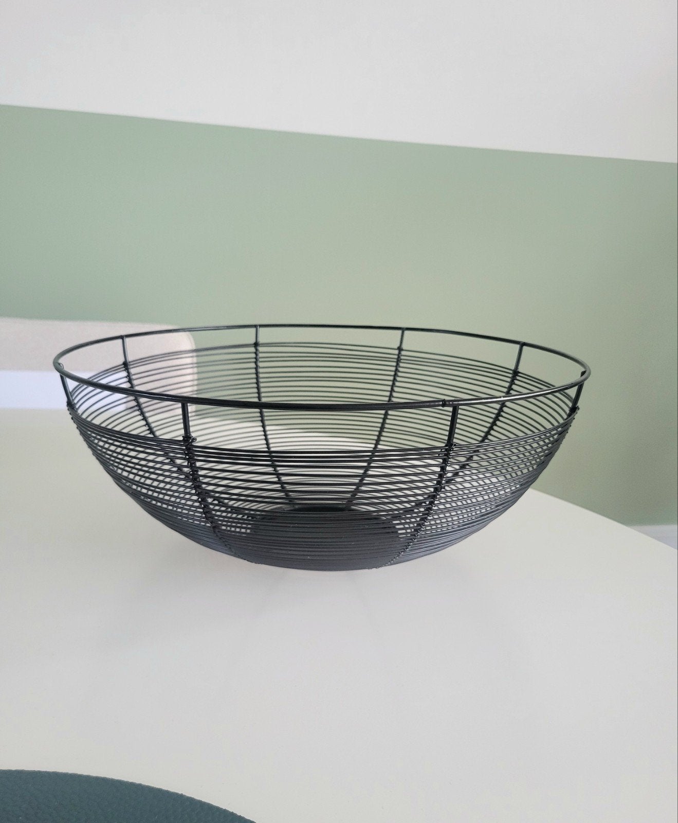 Fruitschaal draadmand 31,5 cm diameter zgan, Huis en Inrichting, Woonaccessoires | Schalen en Manden, Ophalen of Verzenden, Zo goed als nieuw