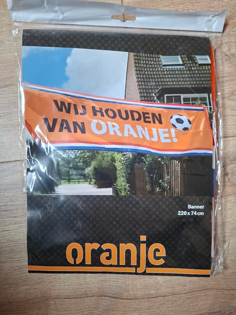 WK Banner 220 x 74 cm, Diversen, Vlaggen en Wimpels, Ophalen of Verzenden, Nieuw