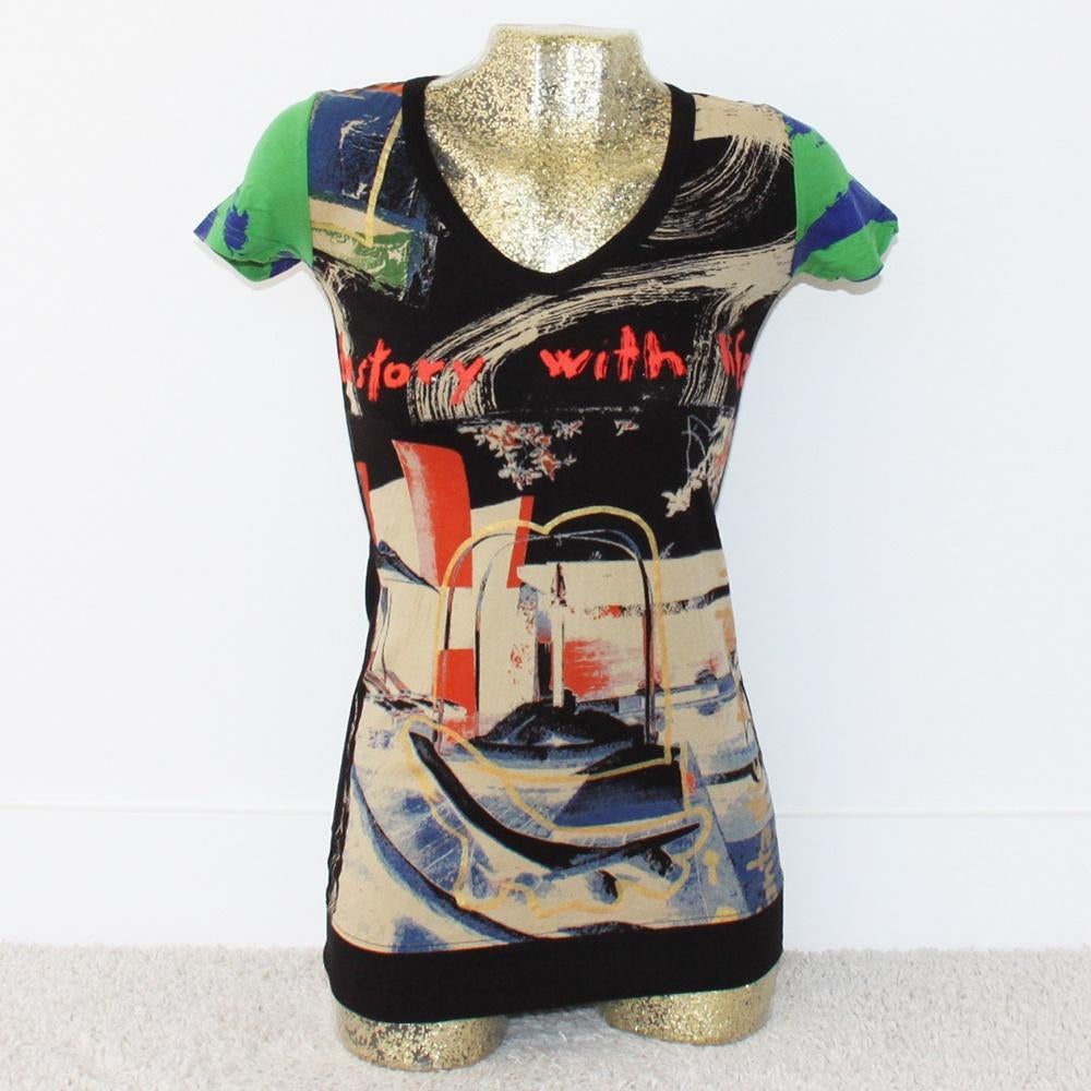 Super Leuk Desigual Shirtje (S) - 74 € 20,-, Overige kleuren, Ophalen of Verzenden, Zo goed als nieuw, Korte mouw