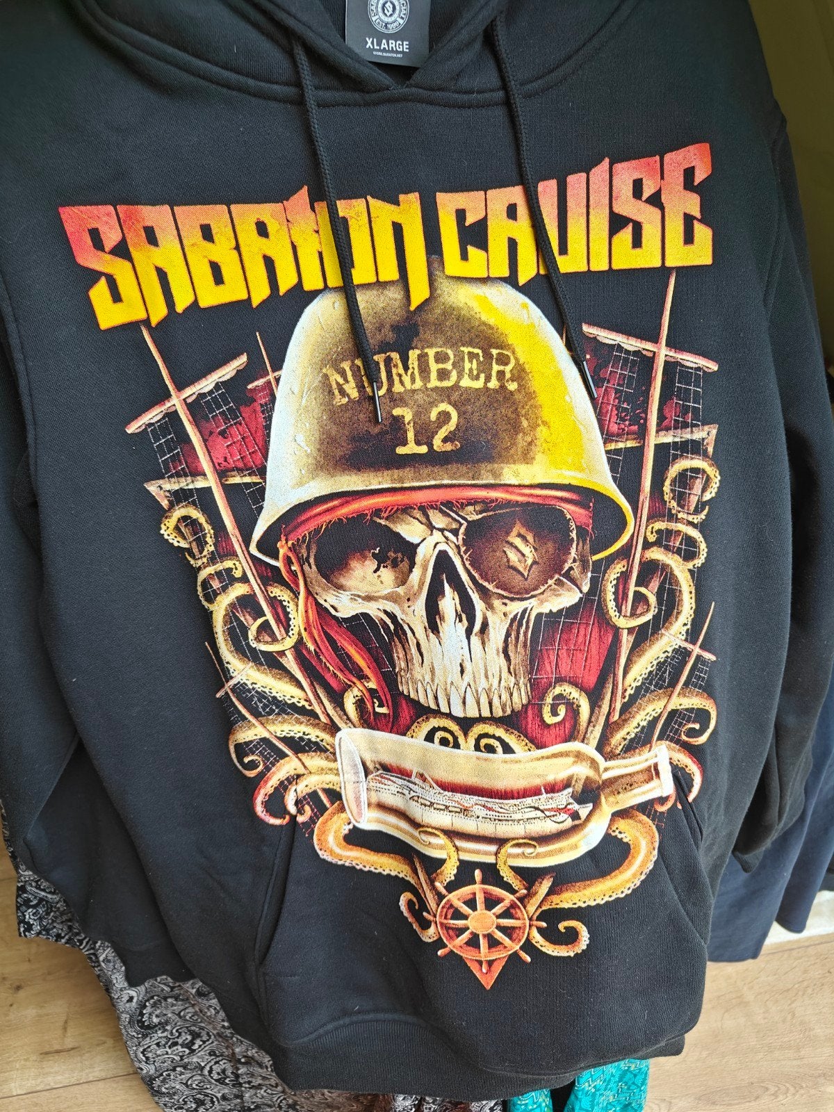 Sabaton Cruise 12 Official Hoodie – Maat XL – Zeer Zeldzaam!, Sabaton official, Meerkleurig, Ophalen of Verzenden, Maat 56/58 (XL)