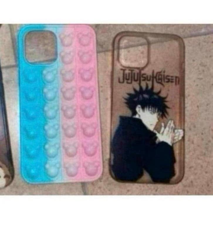 Jujutsu Kaisen Pop It Hoesje voor iPhone 12 Pro Max, Telecommunicatie, Overige merken, Nieuw, Hoesje of Tasje, Ophalen of Verzenden