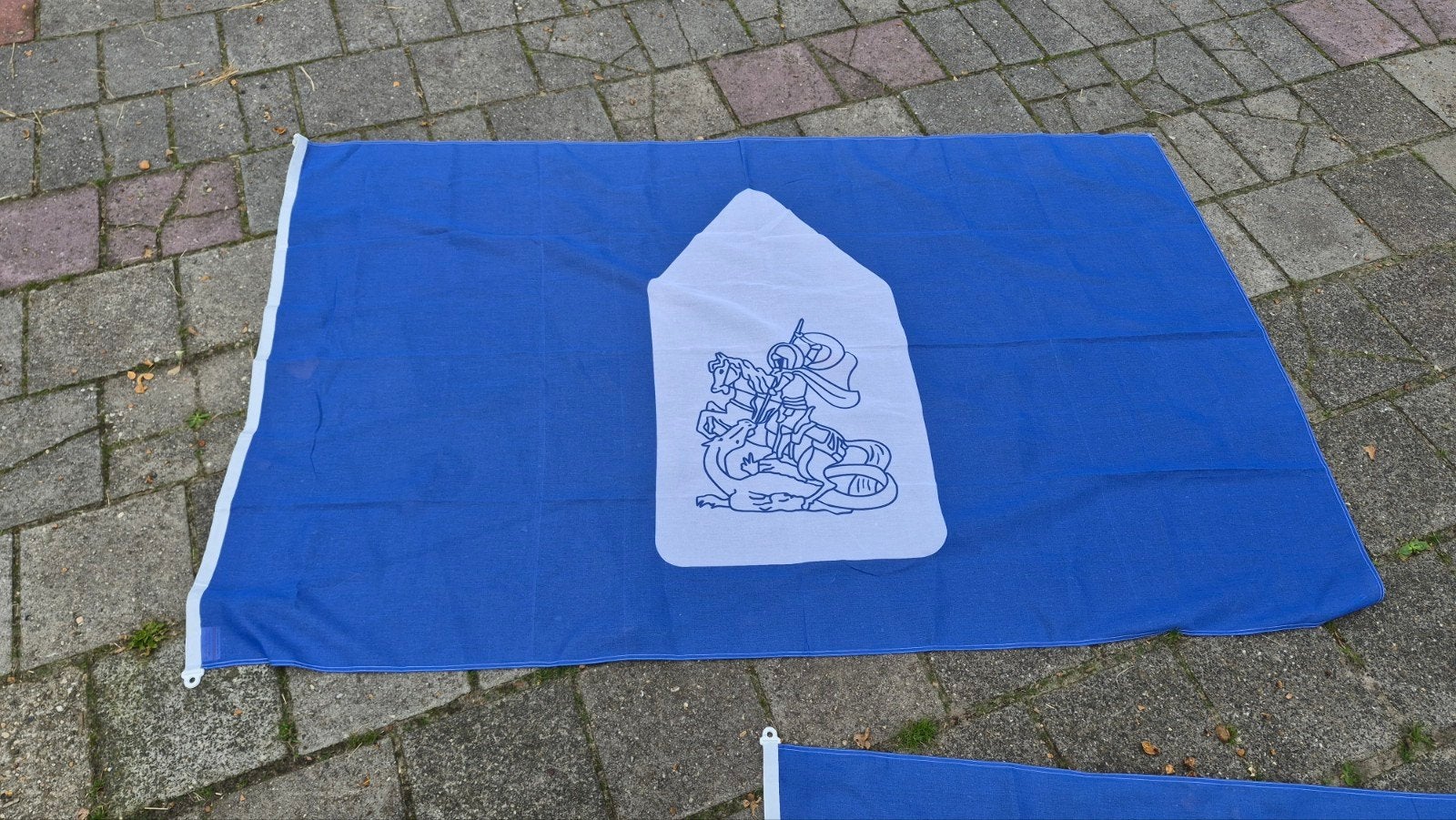 Grote reclame vlag defensie    Cavalerie  1.50x2.25m, Ophalen of Verzenden, Landmacht, Nederland, Vlag of Vaandel