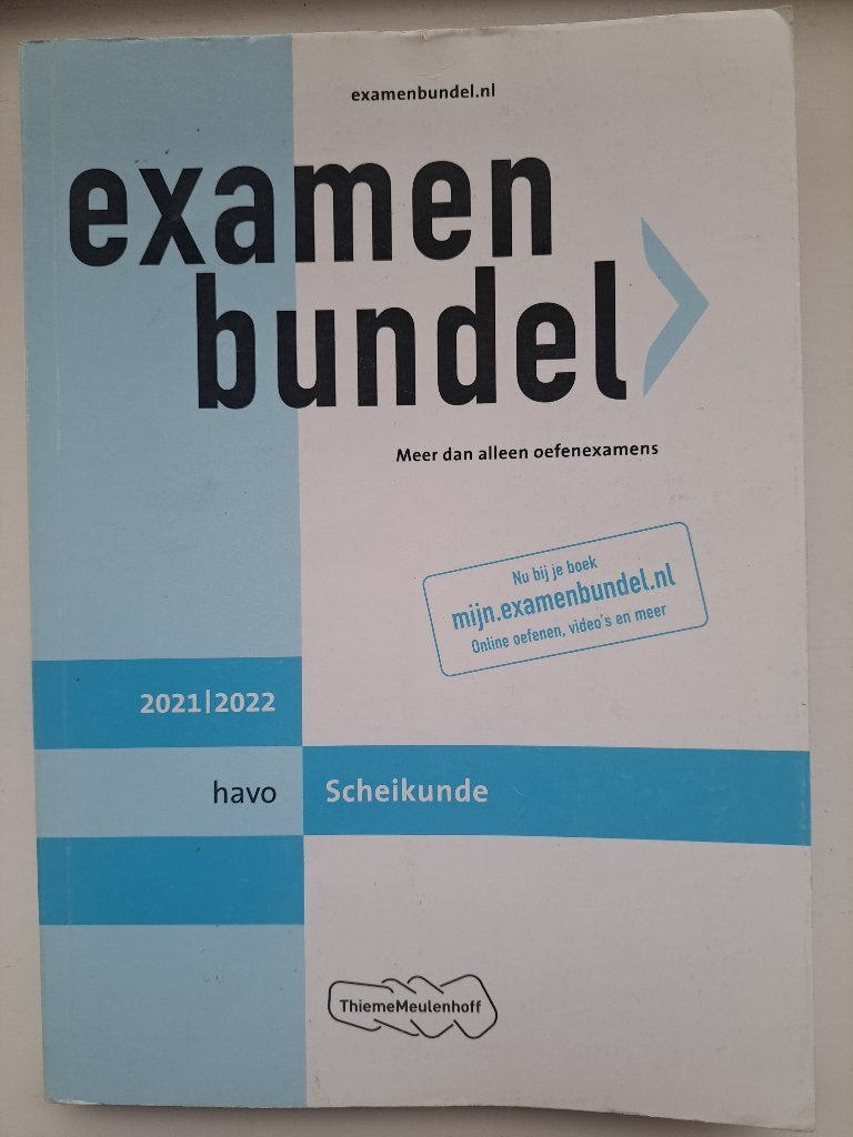 Havo Examenbundel scheikunde, Boeken, Scheikunde, HAVO, Ophalen of Verzenden, Zo goed als nieuw