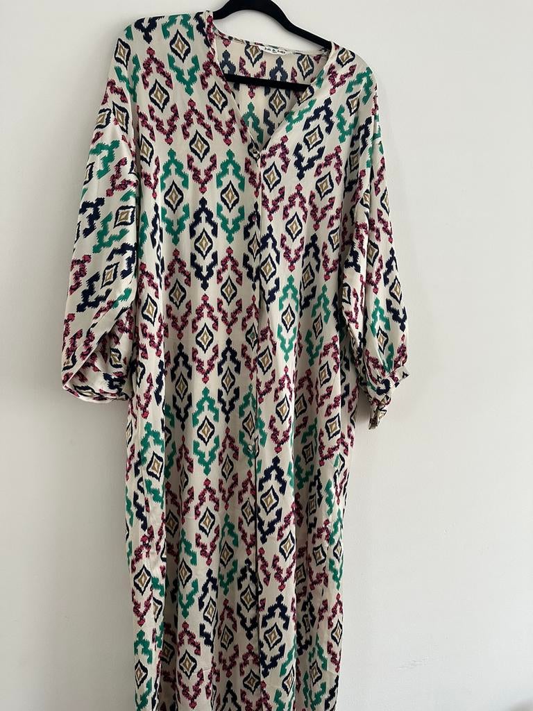 Mooie blousejurk/jurk one size, Ophalen of Verzenden, Zo goed als nieuw, Onder de knie