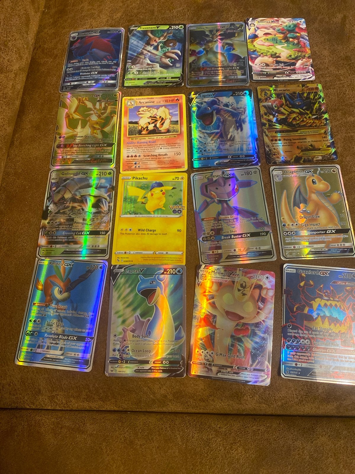 Pokémon GX/V/VMAX Kaarten Collectie - Zeldzaam & Glanzend, Ophalen, Zo goed als nieuw, Meerdere kaarten, Foil