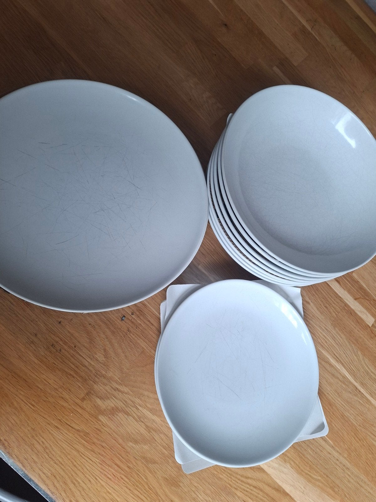 IKEA Borden set: 7 diepe, 5 grote, 4 ontbijtborden, Ophalen, Gebruikt, IKEA, Bord(en)