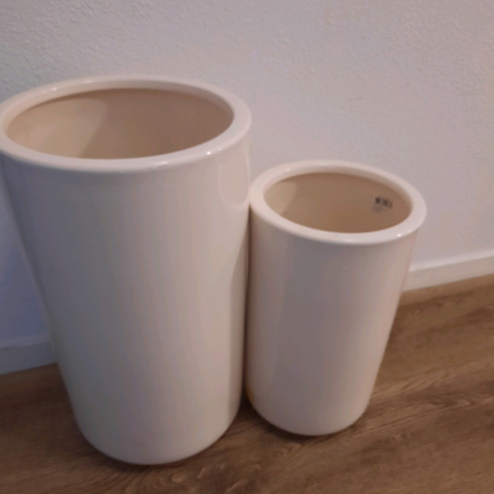 Mooie bloempotten nieuw set van 3 45cm /35 cm hoog, Rond, Nieuw, Ophalen of Verzenden, Aardewerk