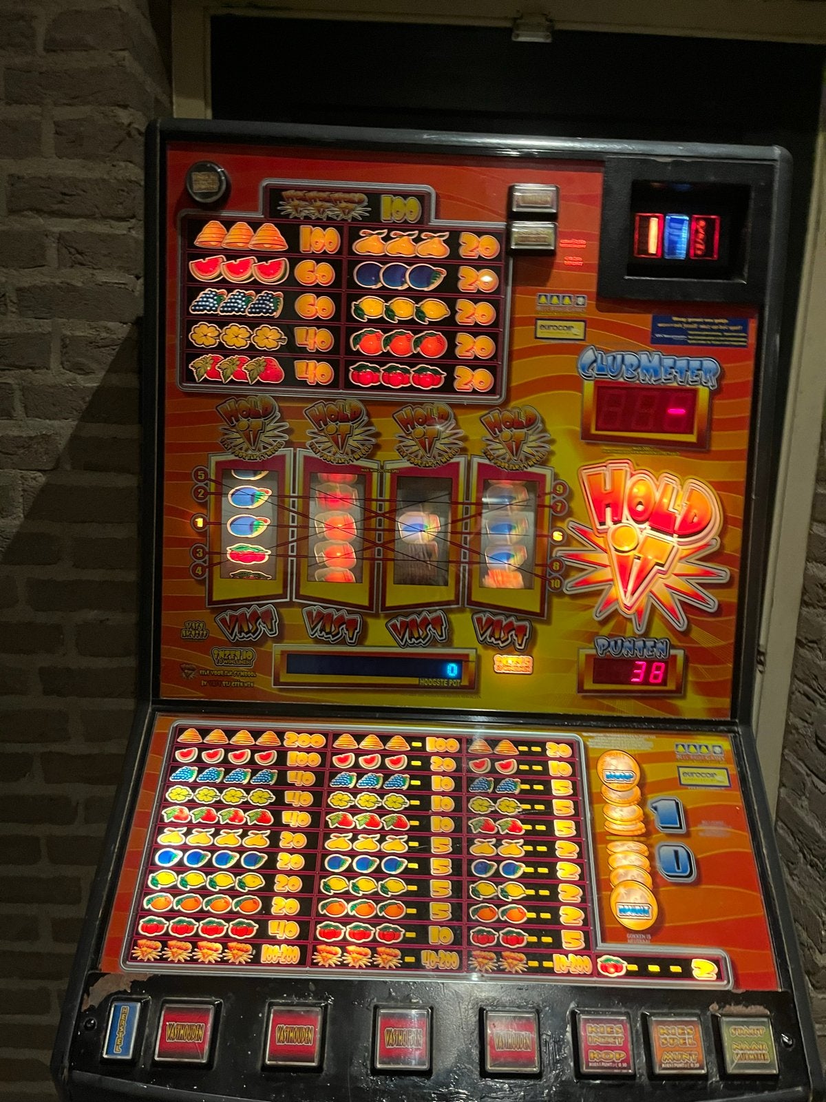 Bell Fruit Gokkast Gold It - Clubmeter, Verzamelen, Automaten | Gokkasten en Fruitautomaten, Euro, Ophalen, Gebruikt