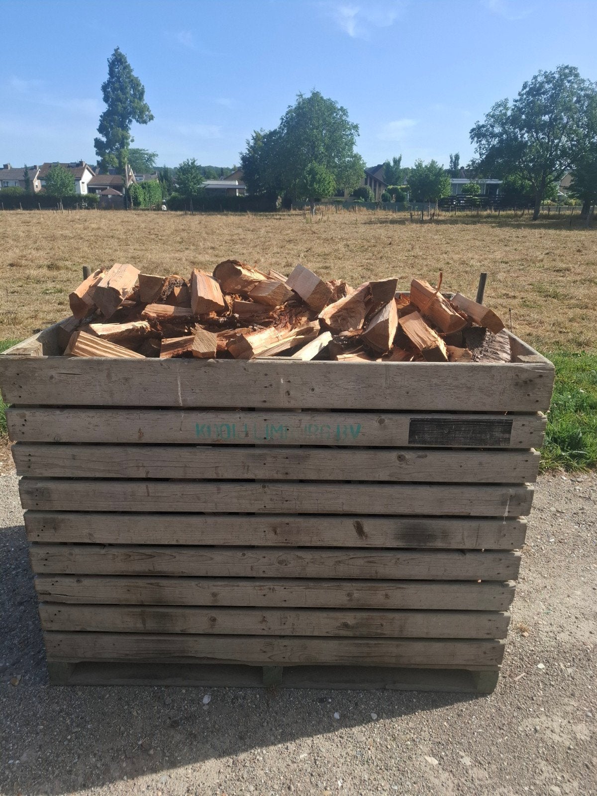 Brandhout/Stookhout/Haardhout/Kachelhout Kers, Tuin en Terras, Haardhout, 3 tot 6 m³, Ophalen of Verzenden, Overige houtsoorten