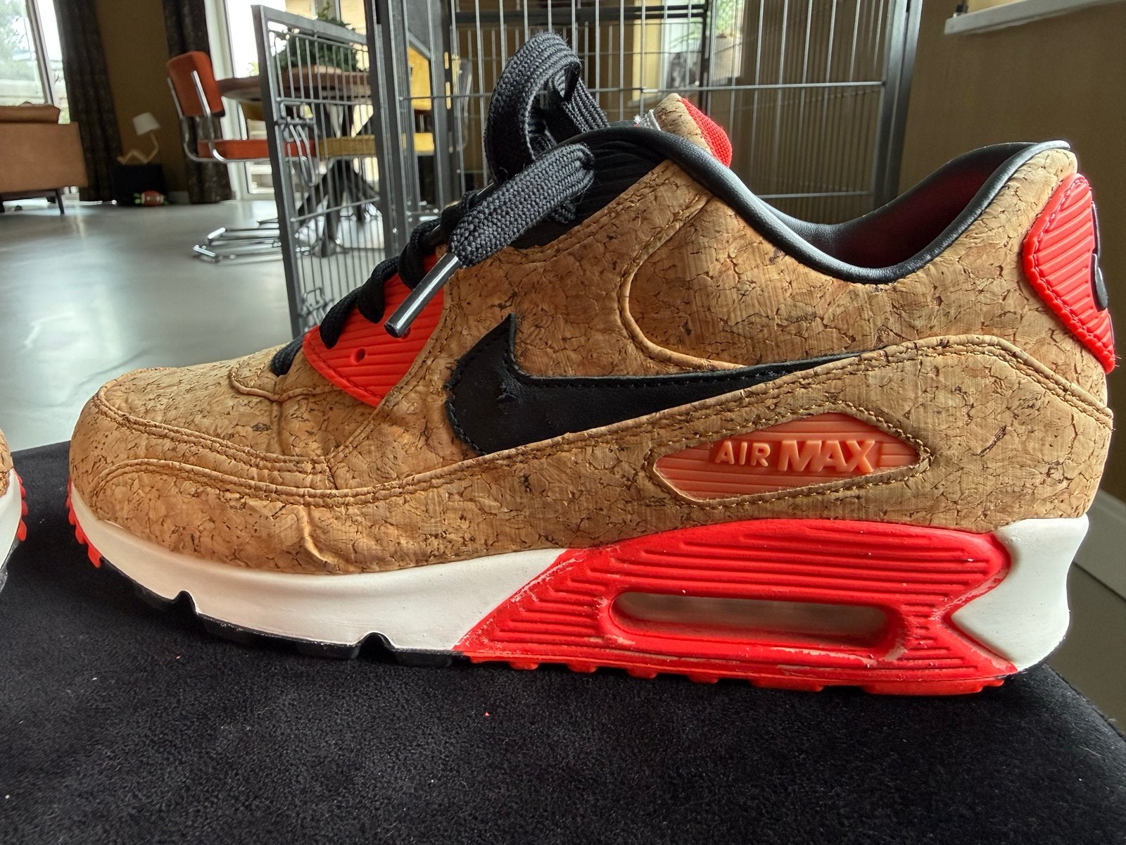 Uniek! Nike Air Max 90 Cork - Maat 42 2015!, Ophalen, Bruin, Sneakers of Gympen, Gedragen