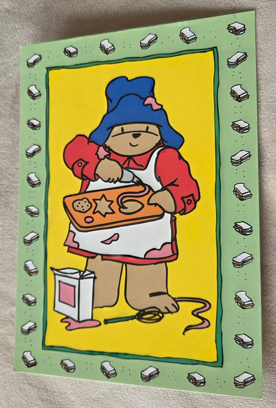 Paddington Beer maakt koekjes - Vintage Ansichtkaart 1996, Verzenden, 1980 tot heden, Ongelopen, Kinderen