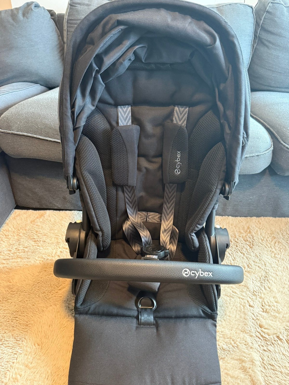 Cybex Balios S Lux Kinderwagen 2-in-1 – Moon Black, Ophalen of Verzenden, Zo goed als nieuw, Overige merken, Verstelbare duwstang