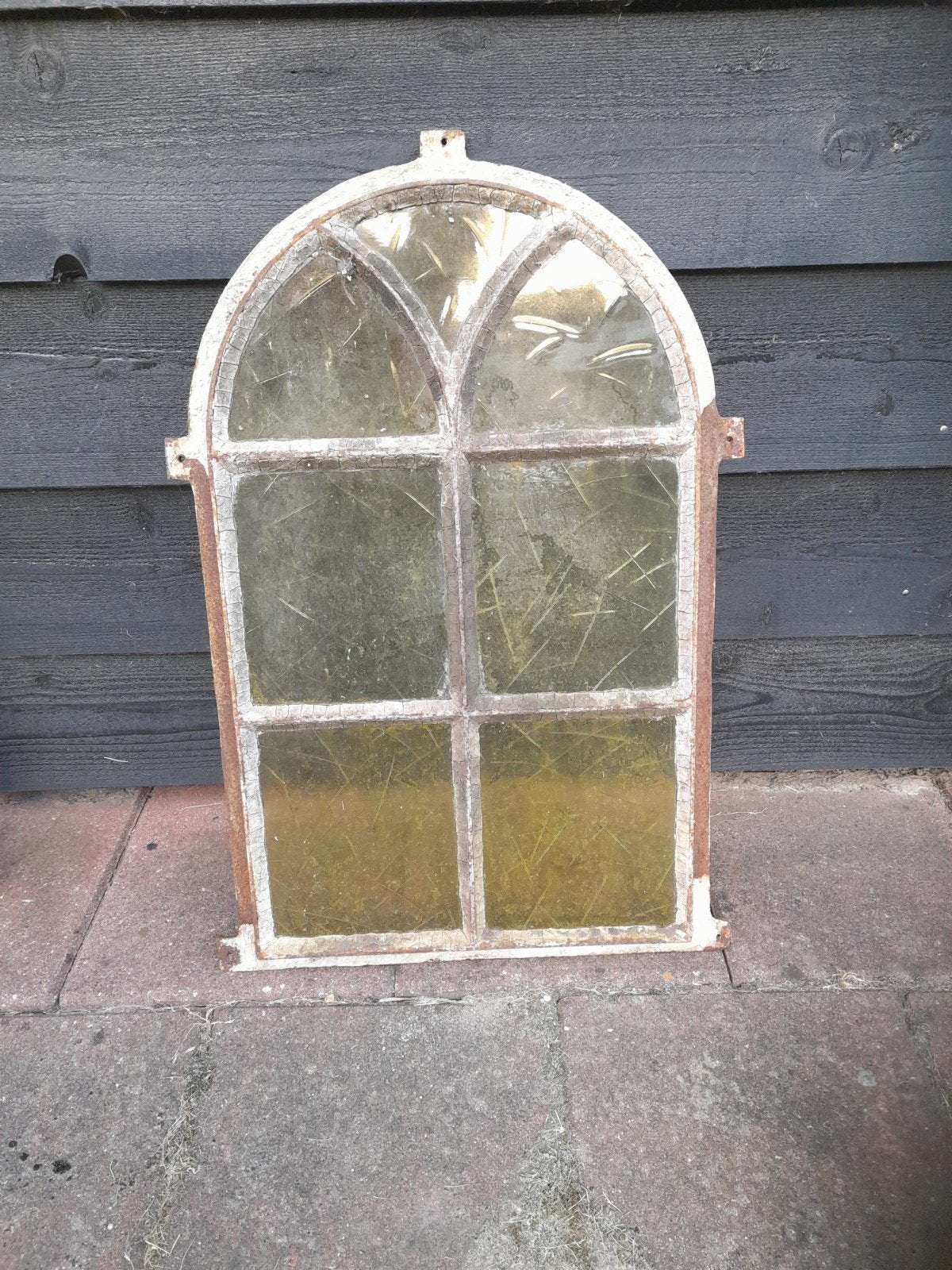 Oud gietijzeren stalraam ca. 68x42 cm, Ophalen, Gevelraam of Ruit, Gebruikt, Minder dan 80 cm