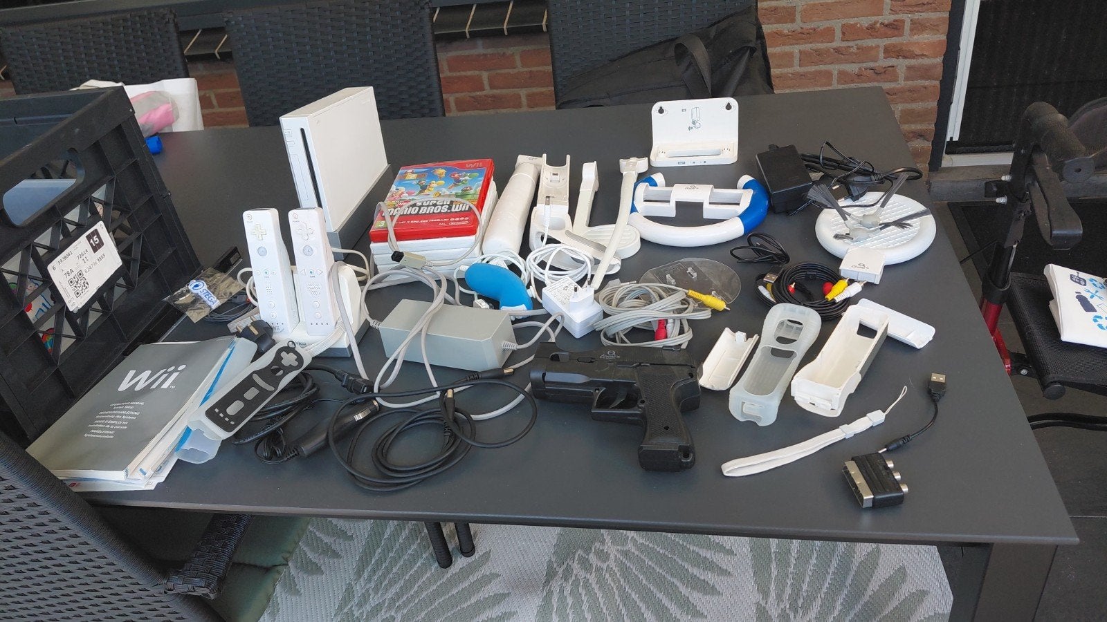 Complete Nintendo Wii bundel met games en accessoires, Ophalen of Verzenden, Gebruikt, Met 3 controllers of meer, Met games