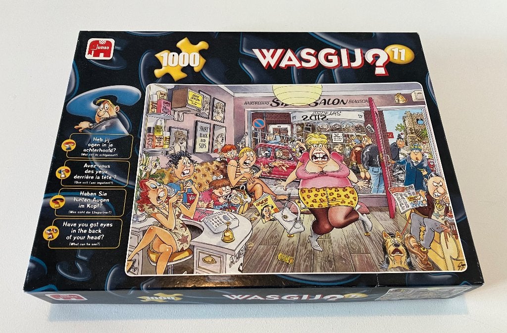 Jumbo Wasgij? Puzzle, Hobby en Vrije tijd, Ophalen of Verzenden, 500 t/m 1500 stukjes, Zo goed als nieuw
