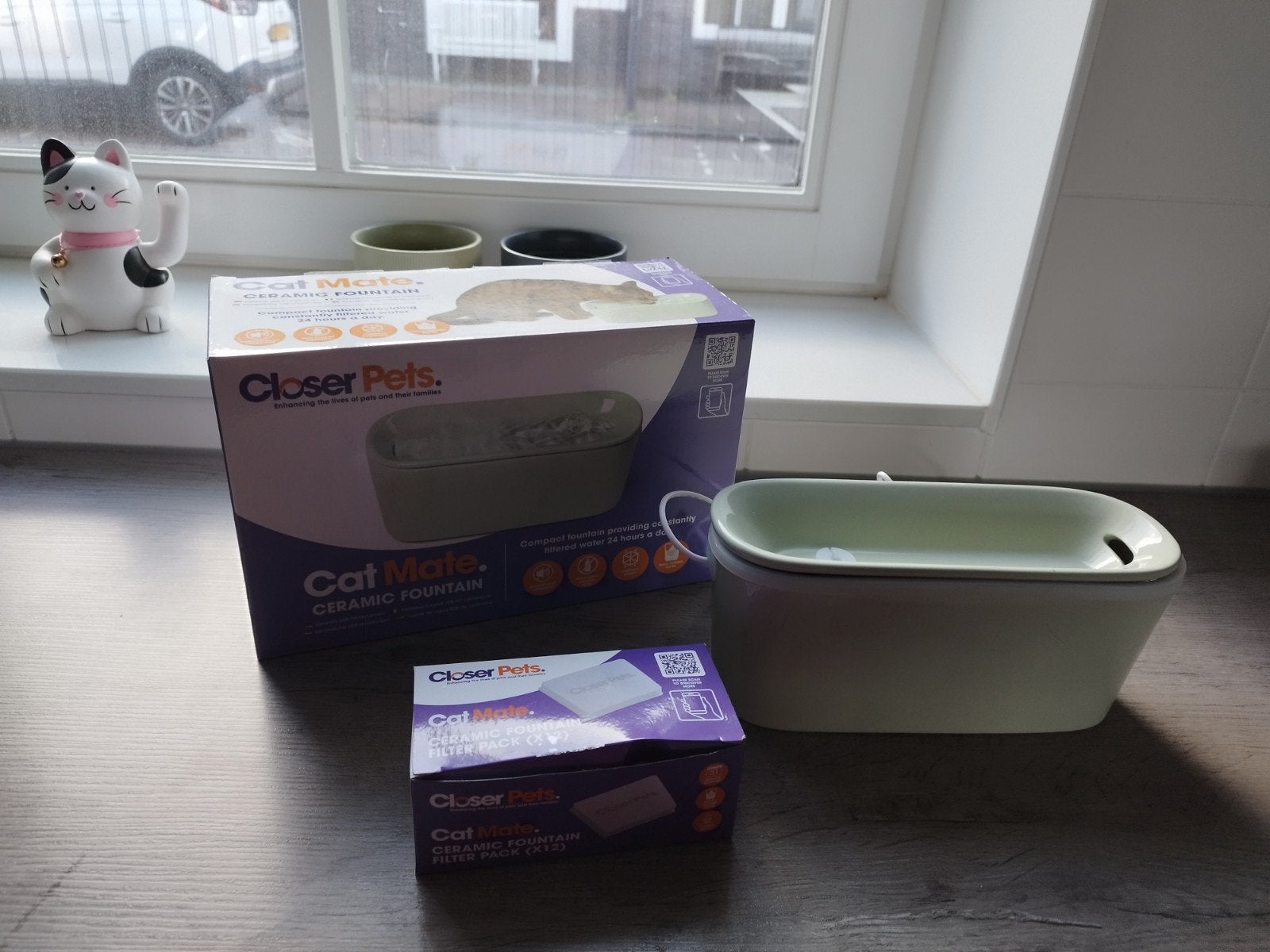 Drinkfontein kat, Ophalen, Automatisch, Zo goed als nieuw