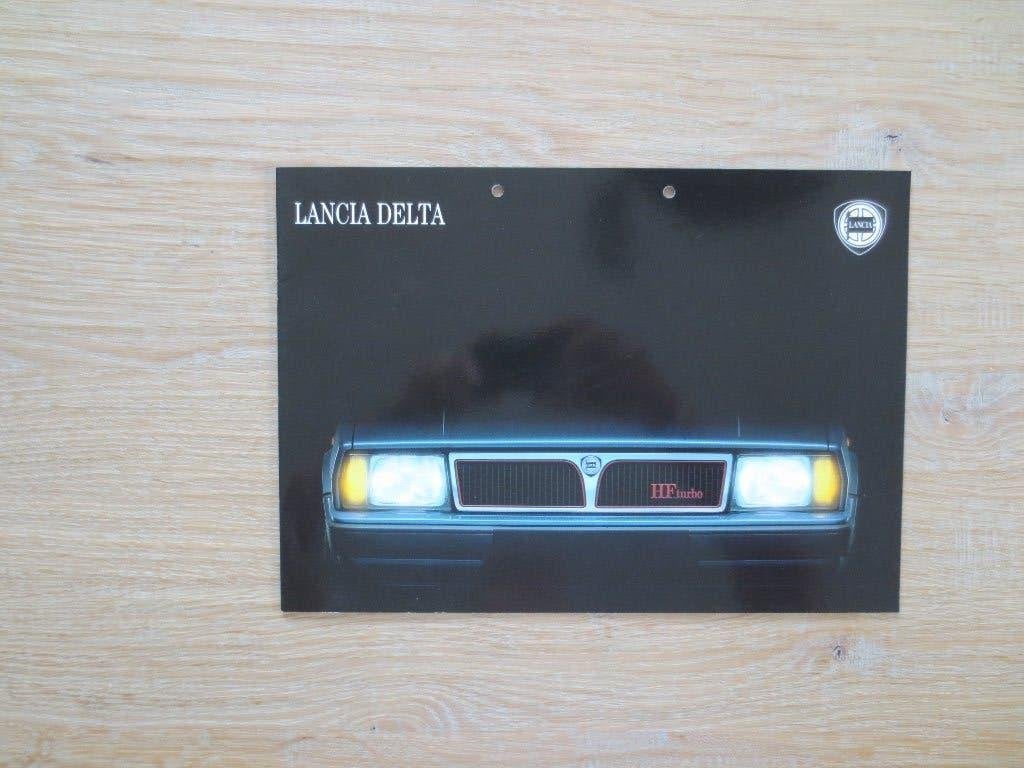Autofolder : Lancia Delta - Folder telt 16 pagina's, Ophalen of Verzenden, Zo goed als nieuw, Overige merken