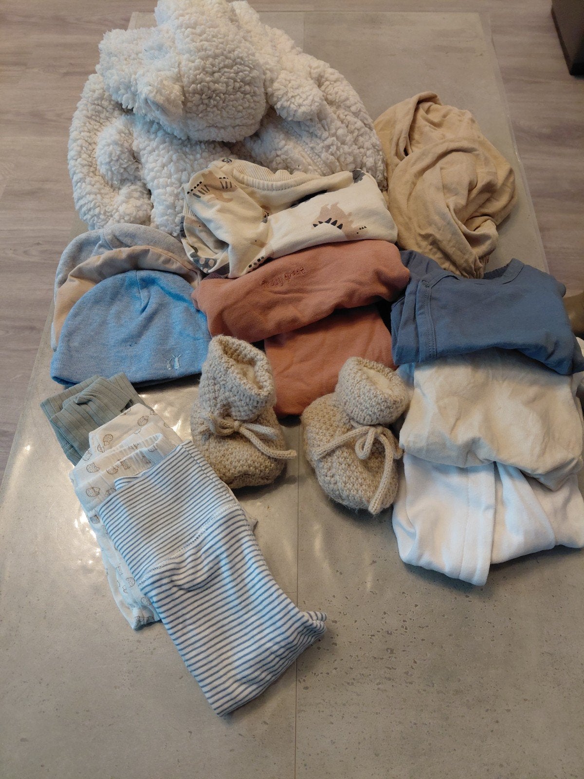 Kledingpakket baby maat 50 - 14 stuks, Ophalen, Gebruikt, Jongetje of Meisje, Setje