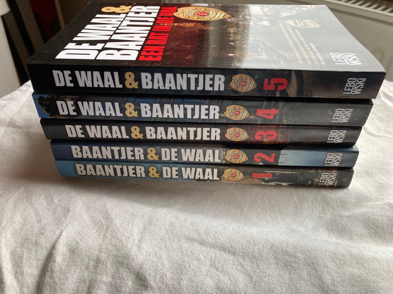 5 boeken De Waal&Baantjer, Ophalen of Verzenden, Zo goed als nieuw