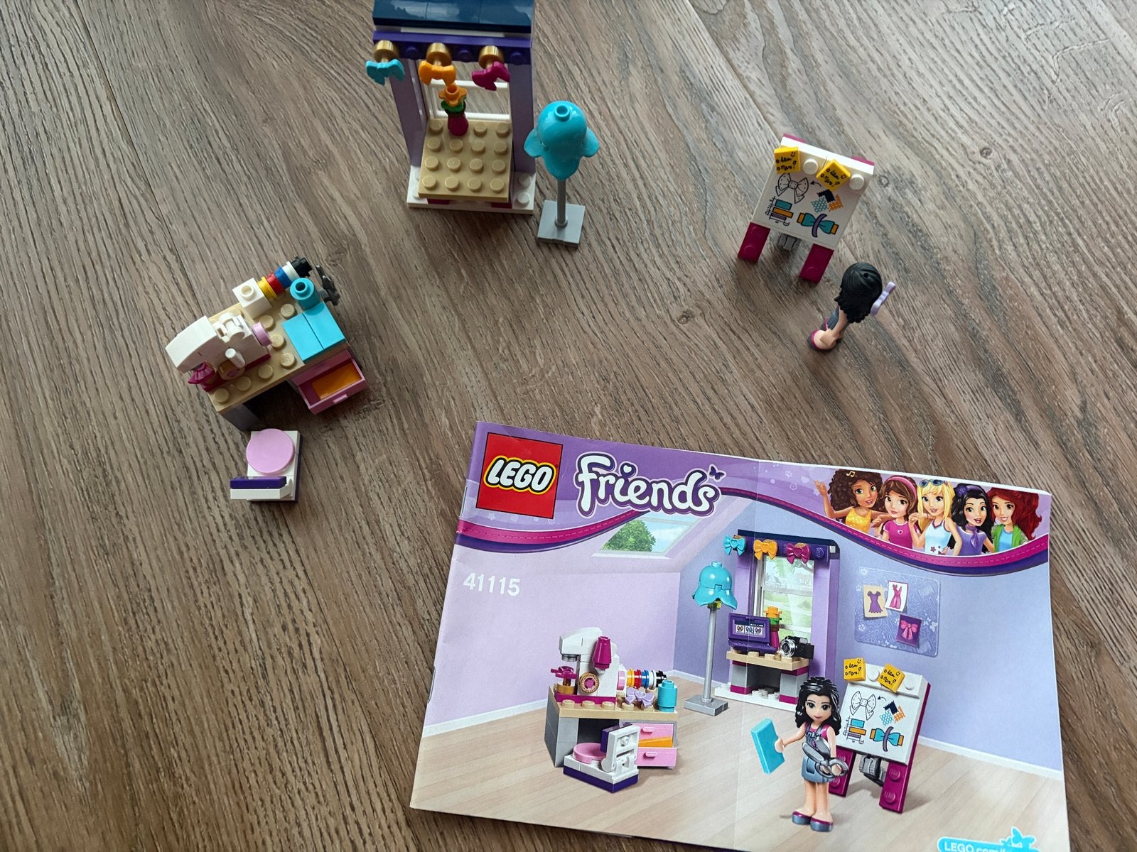 Lego Friends Emma's Ontwerpstudio (41115) met instructies, Gebruikt, Lego, Friends, Ophalen of Verzenden