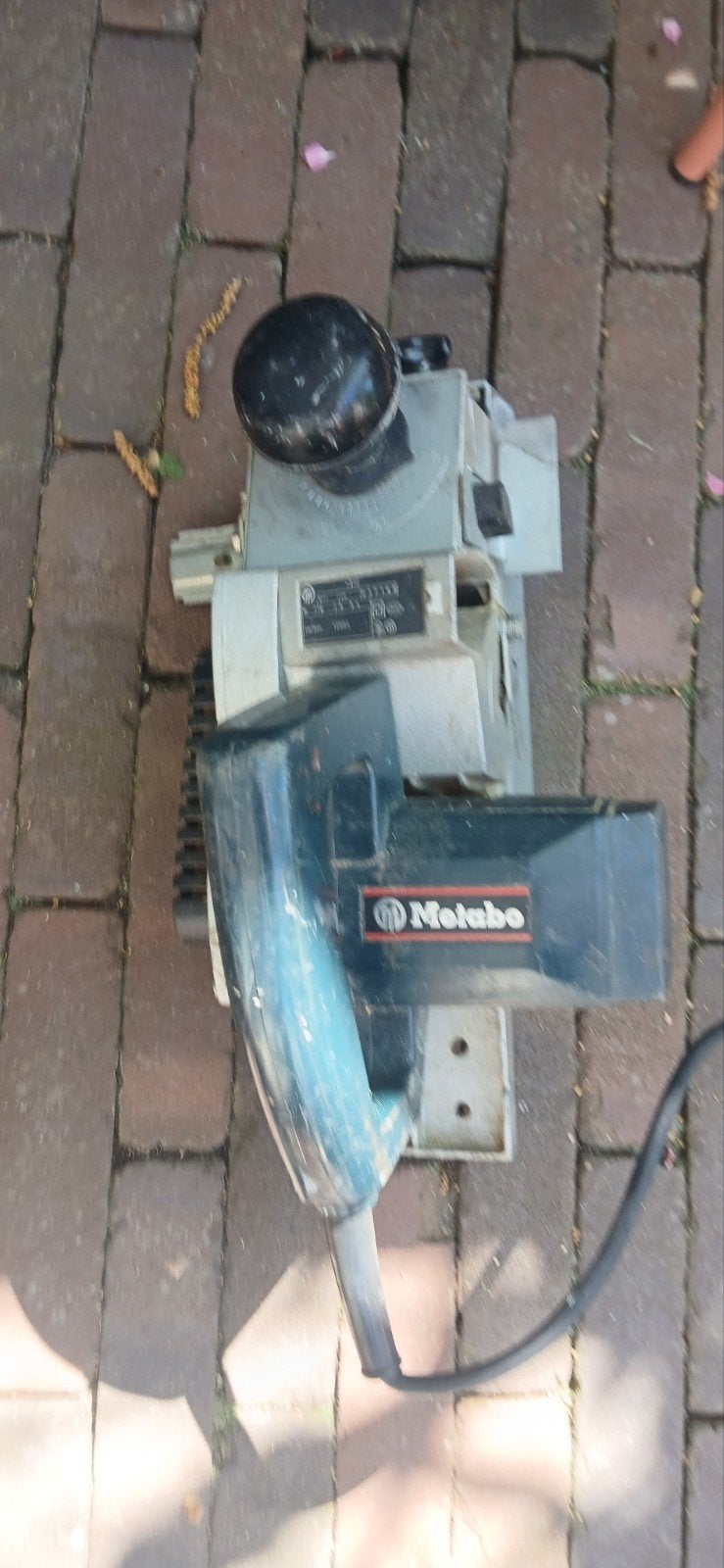 Metabo schaafmachine met geleiderail en diepte verstelling., Ophalen of Verzenden, Gebruikt, Elektrisch