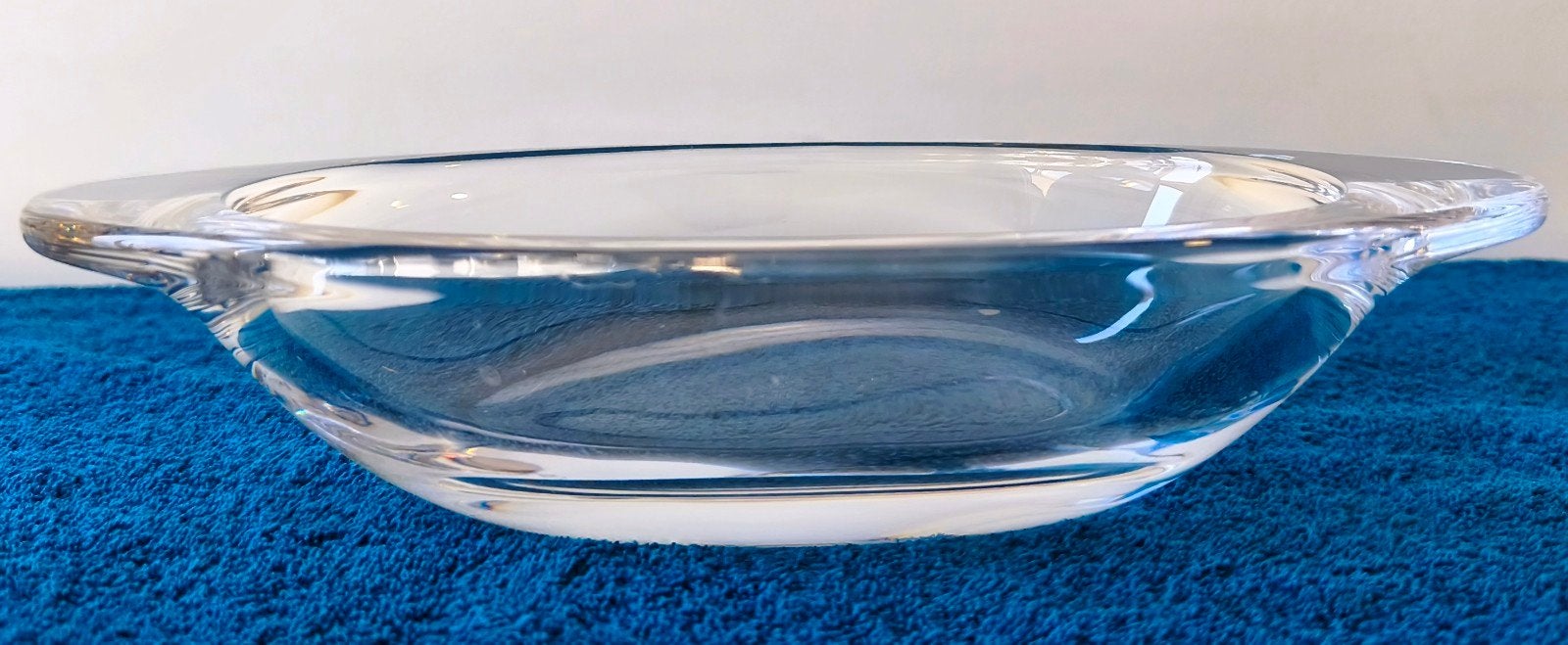 Cristal de Sèvres Schaal - Zwaar Frans Kristal - 30 cm, Antiek en Kunst, Ophalen of Verzenden