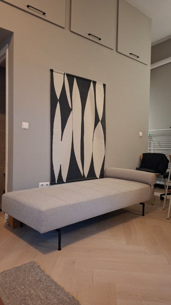 Daybed Johanneke uni zandbruin, Huis en Inrichting, Banken | Sofa's en Chaises Longues, Ophalen, Kunststof, Eenpersoons, 150 tot 200 cm