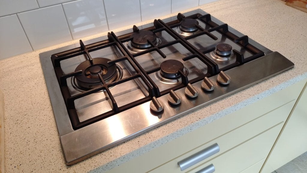 Inbouw gasfornuis uit Bruynzeel keuken, Ophalen, Gebruikt, 50 tot 100 cm, Minder dan 100 cm