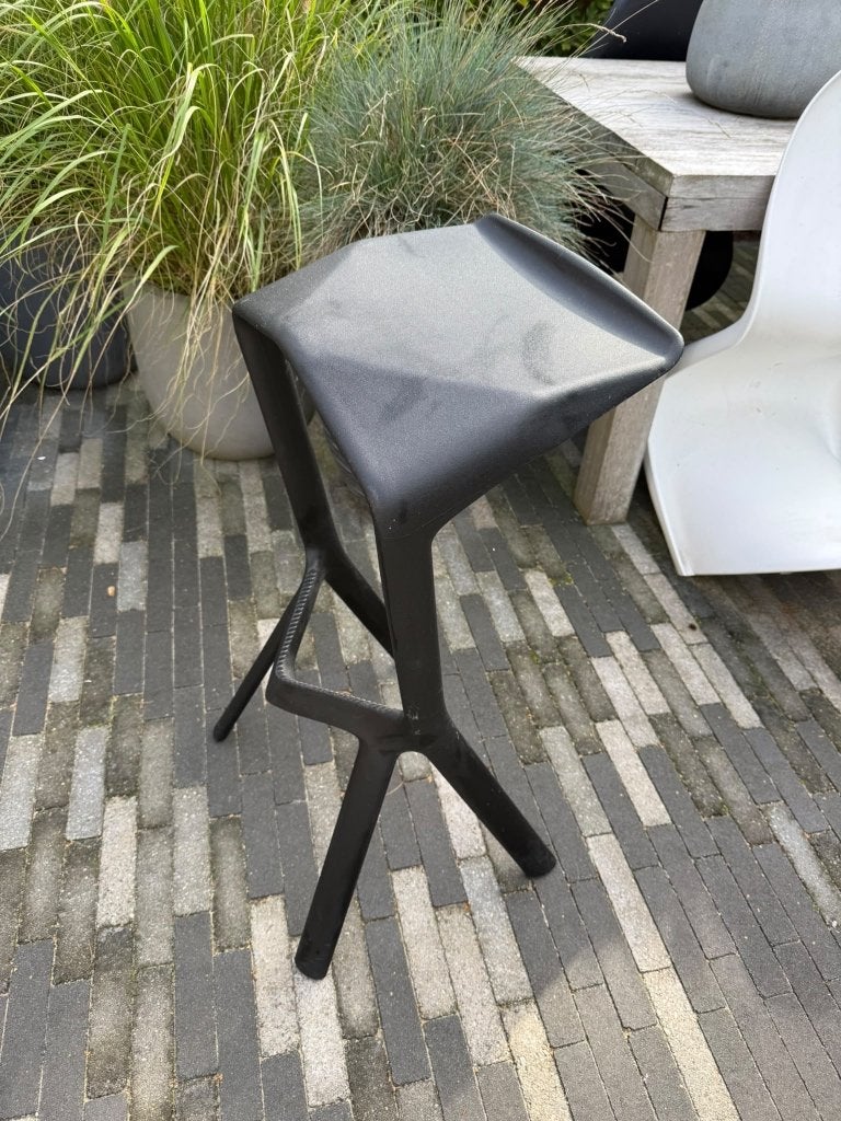 Miura barkruk 6 stuks, zwart.