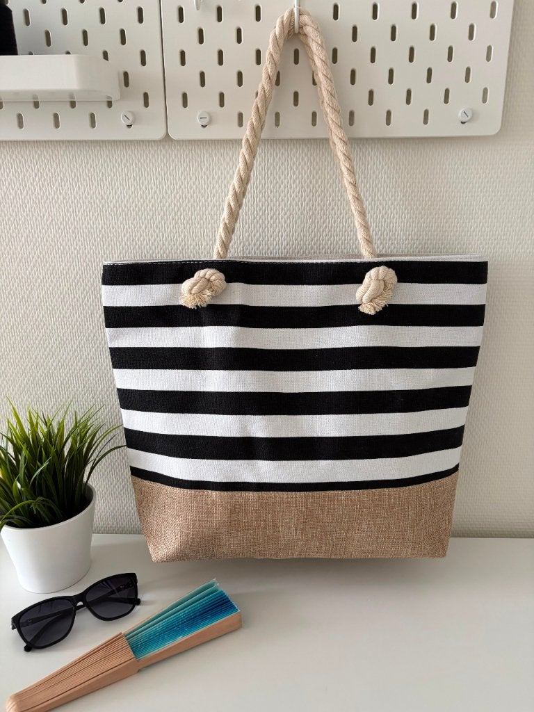 Vacation bag/beach bag/strandtas, Verzenden, Nieuw, Zwart, Overige merken