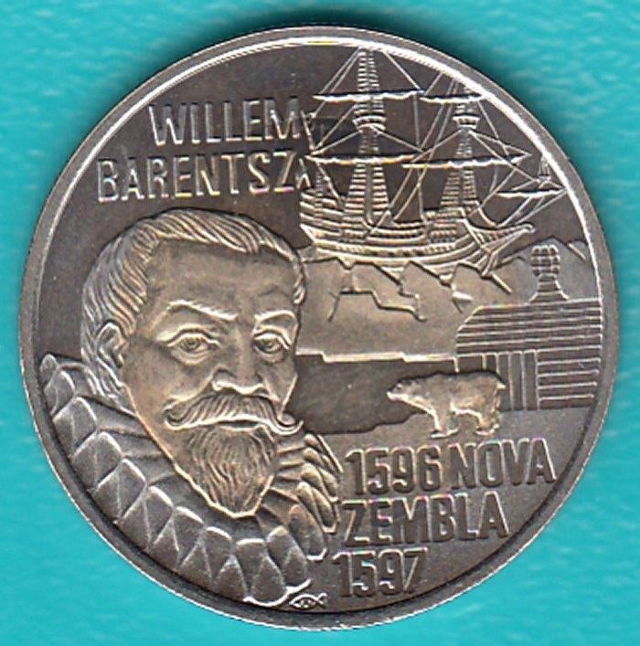Penning 10 euro Willem Barentsz Nova Zembla 1596-1597, Postzegels en Munten, Ophalen of Verzenden, Overige materialen, Nederland