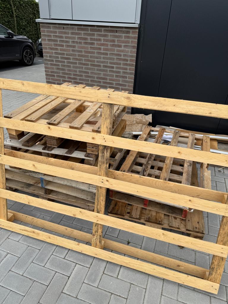 Gratis wegwerp pallets / brandhout / hout, Tuin en Terras, Haardhout, Minder dan 3 m³, Ophalen, Overige houtsoorten, Blokken