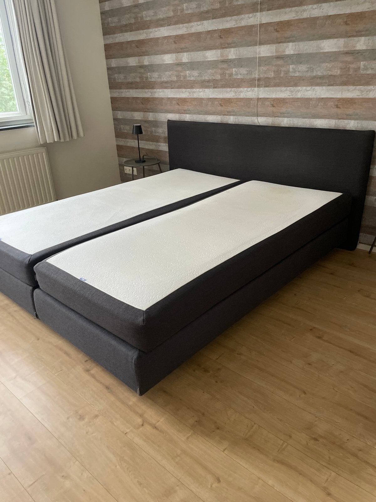 Gratis: Auping boxspring 180x210 antraciet, Gebruikt, 210 cm, Tweepersoons, Ophalen of Verzenden
