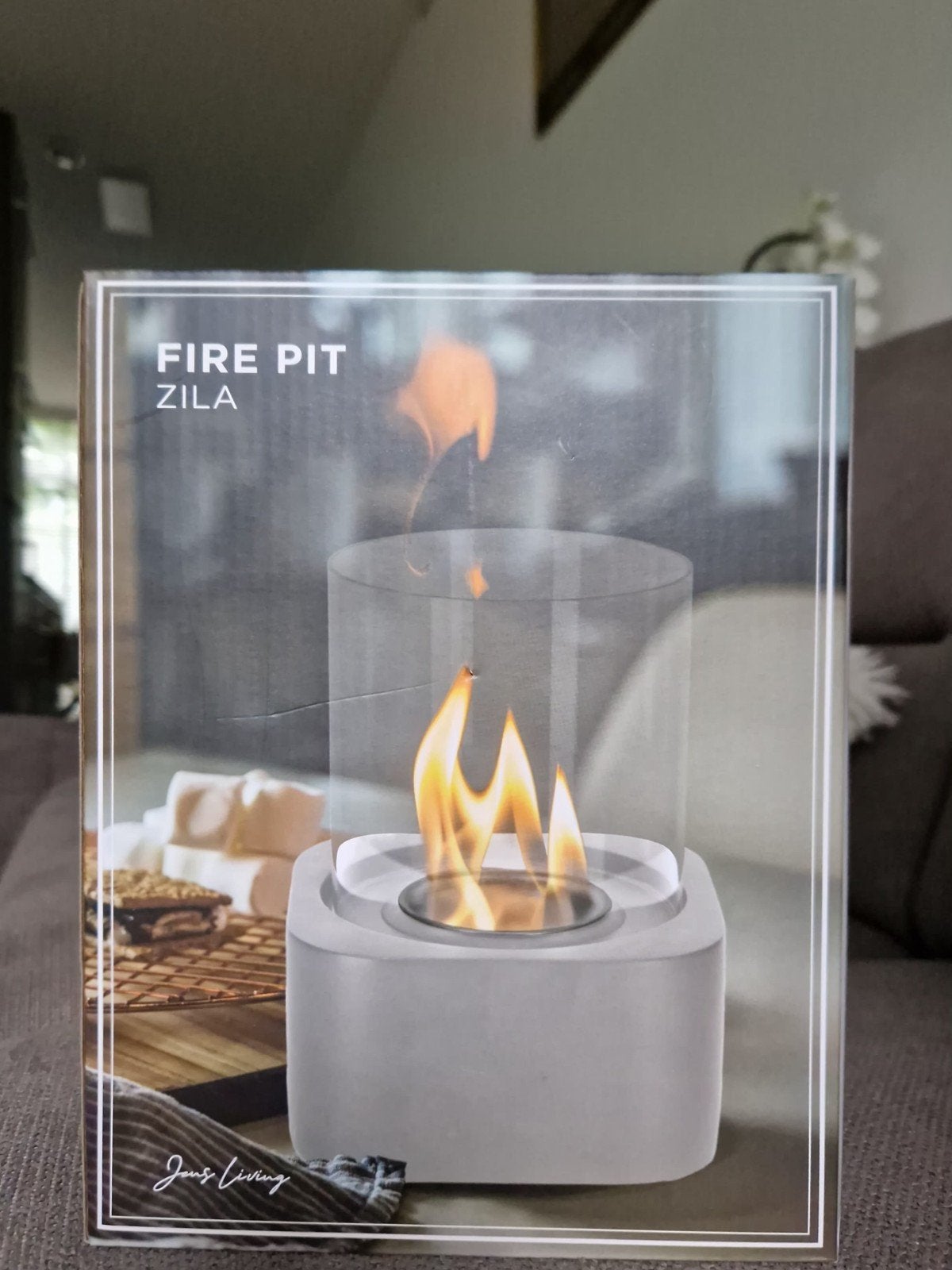 Jens Living Zila Fire Pit Bio-ethanol Sfeerhaard Nieuw, Nieuw, Ophalen of Verzenden, Modern, Grijs
