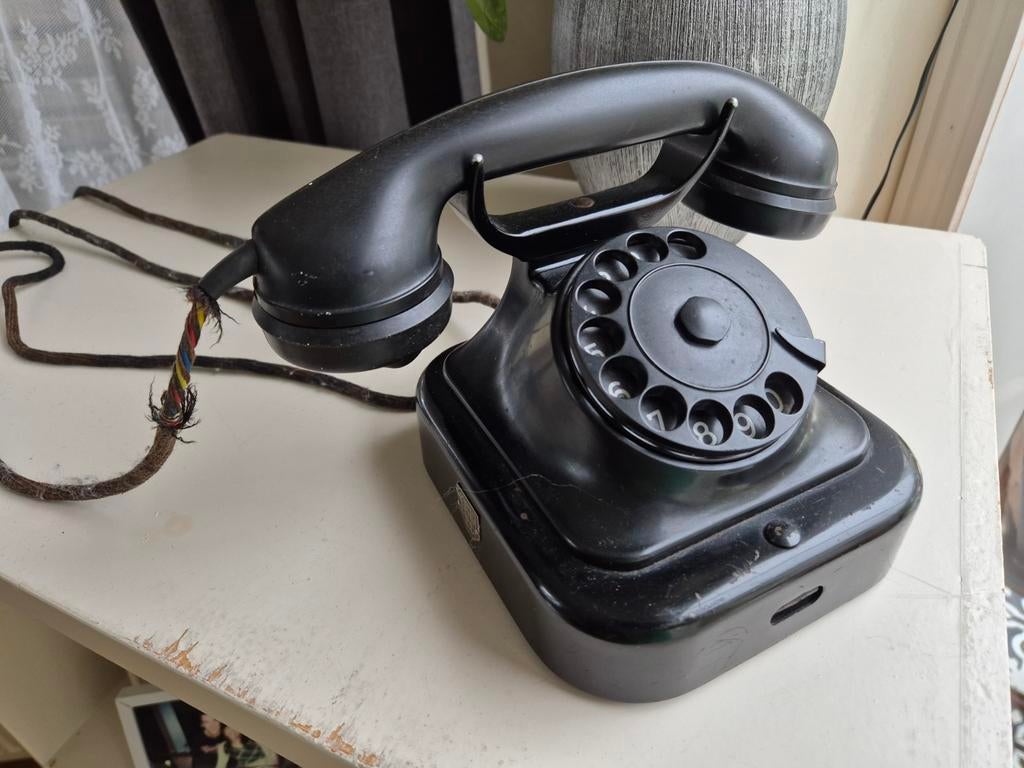 Originele Heemaf type 1952 bakelieten draaischijftelefoon, Ophalen of Verzenden
