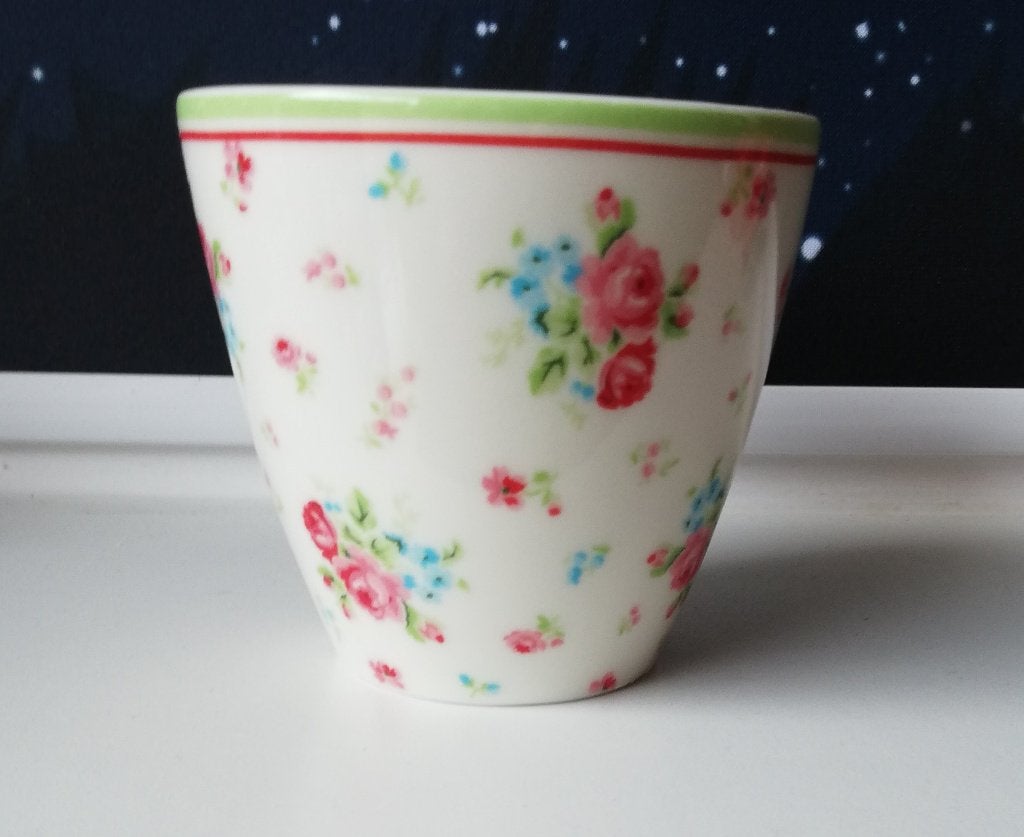 Greengate Claire latte cup bloemen, Overige merken, Zo goed als nieuw, Overige stijlen, Porselein