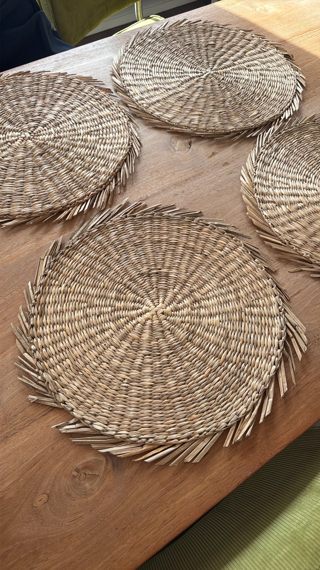 Ibiza stijl placemats - Set van 4, Ophalen, Beige, Boho, Zo goed als nieuw
