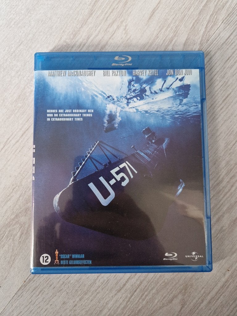 Blu-ray U-571 (2000) - Matthew McConaughey/Bill Paxton, Cd's en Dvd's, Ophalen, Engels, Nederlands, Film