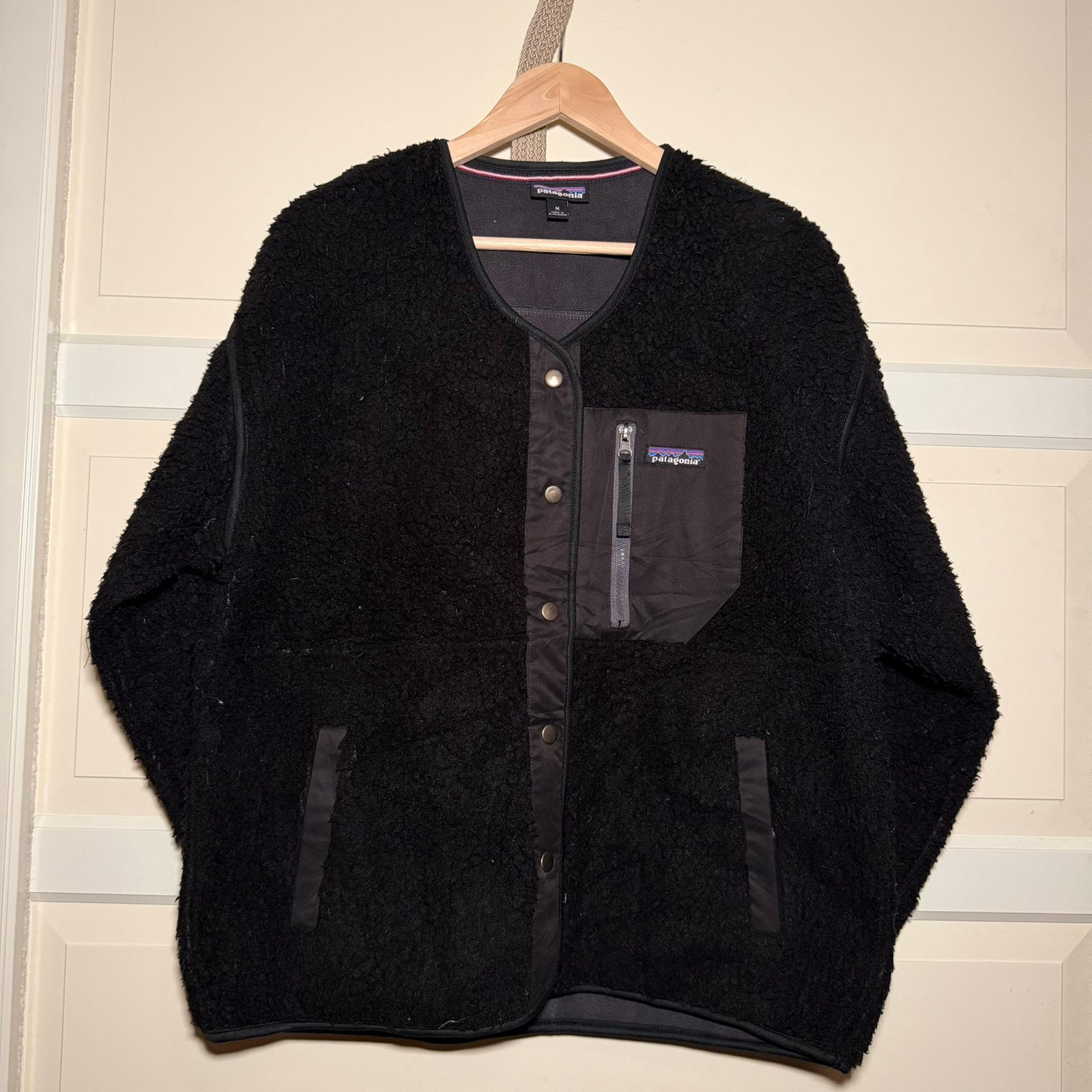 Patagonia fleece jack, Ophalen of Verzenden, Zo goed als nieuw, Maat 48/50 (M), Zwart
